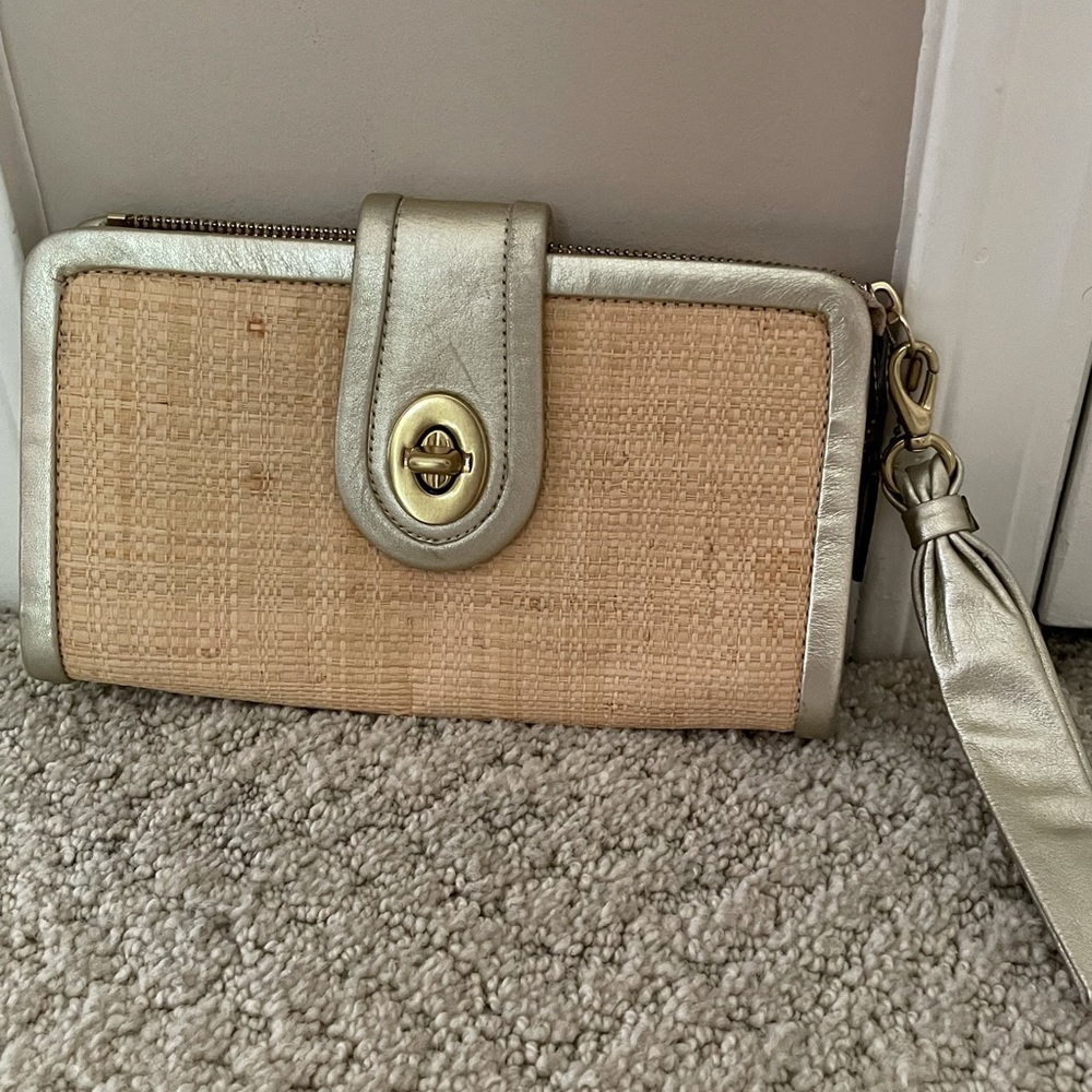 Coach clutch purse wristlet